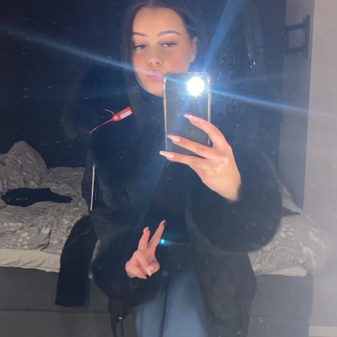 Äkta pälsjacka - 90