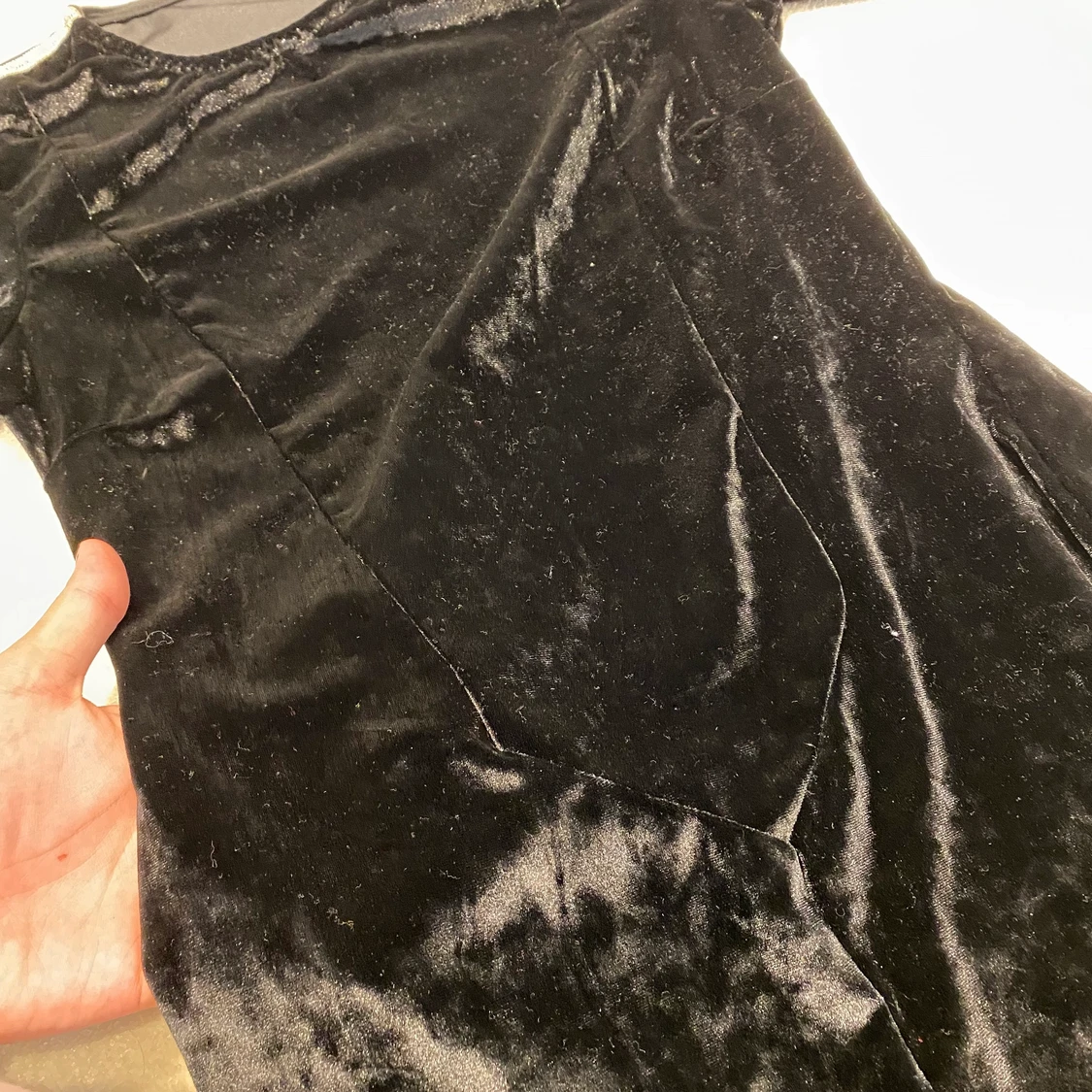 Helt ny svart sammet klänning - 91