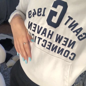 Gant Hoodie - Vit gant hoodie