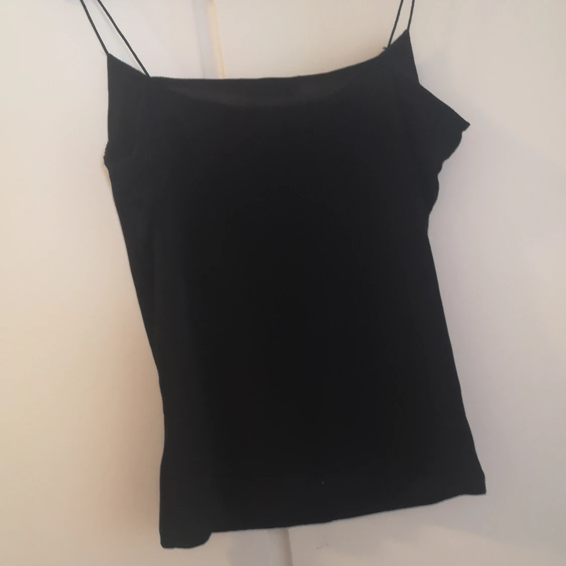 Svartglitter topp - 90