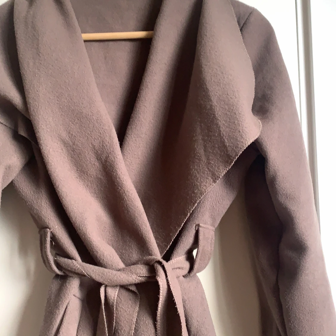 Brun lång kappa boohoo stl S - 90