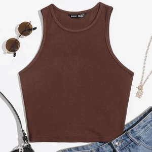 Topp shein - Super fin brun trendig topp! Pris 90kr eller bud