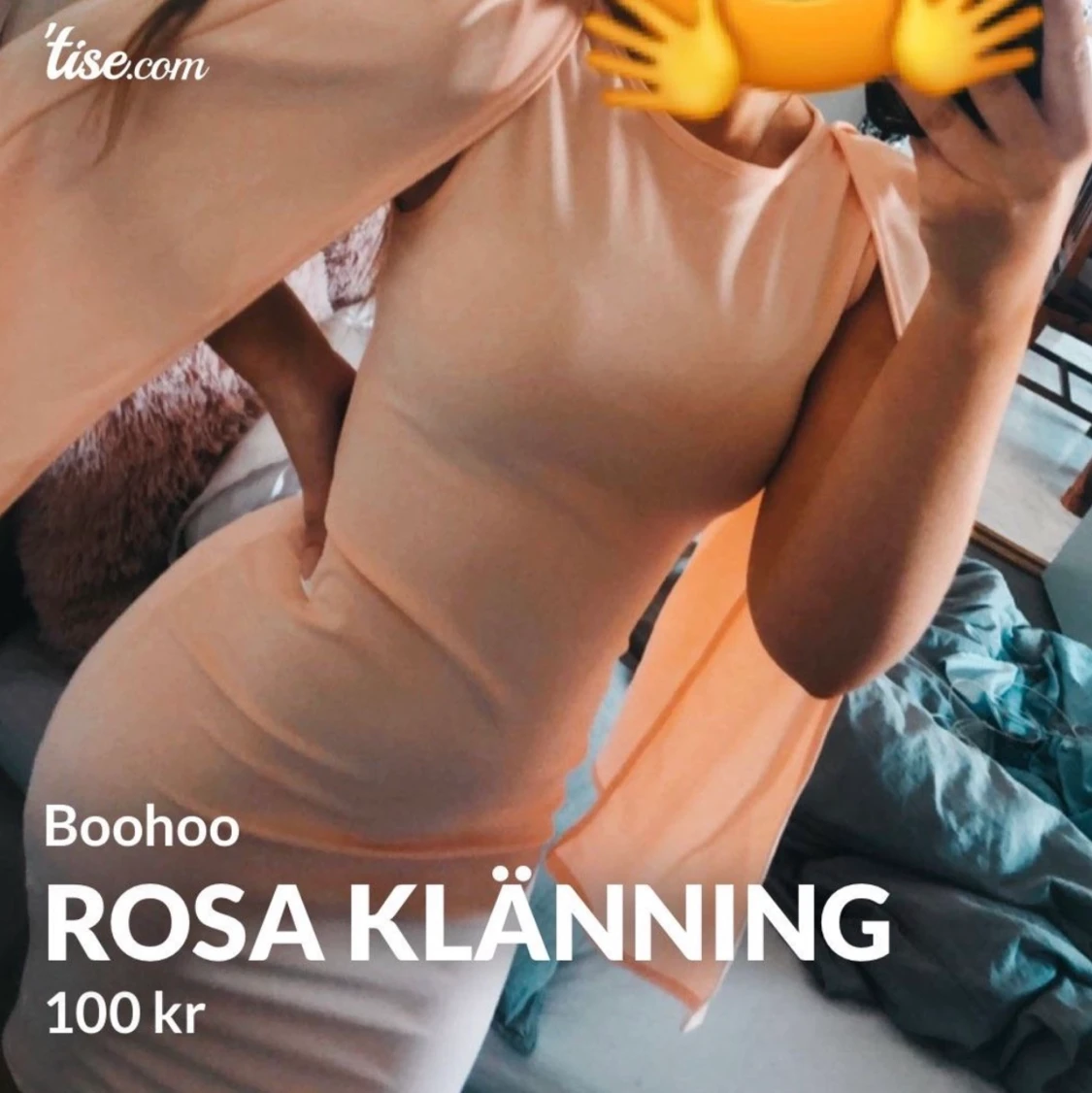 Klänning från boohoo, storlek 34