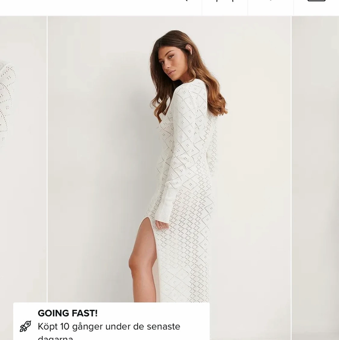 Vit långklänning - 90