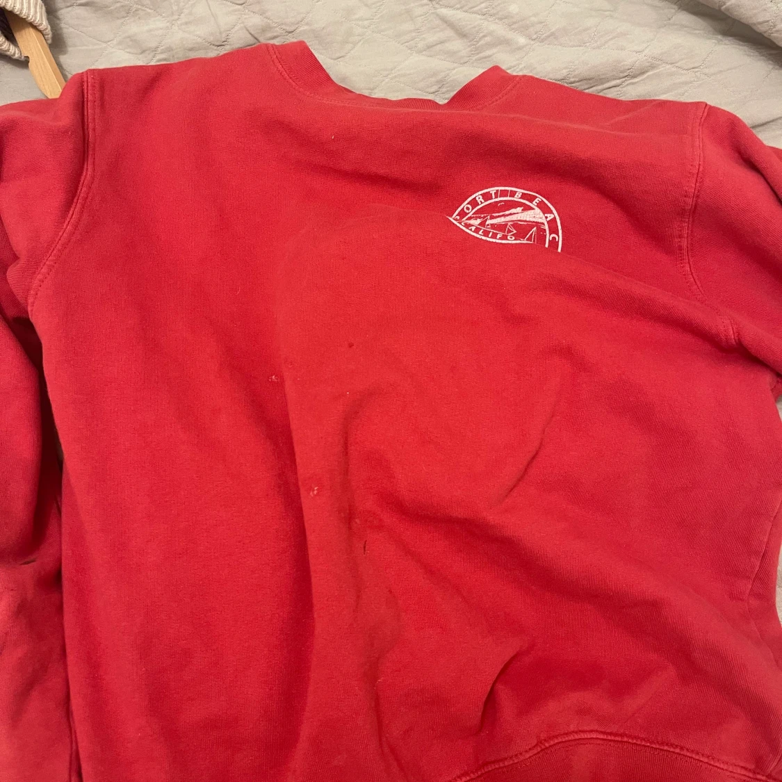 Röd sweatshirt  - 90