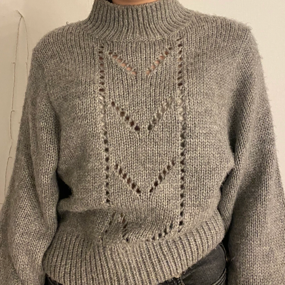Stickad tröja storlek M