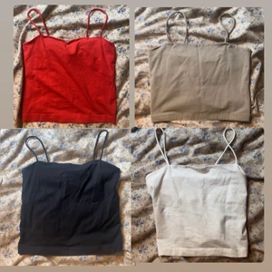 Linnen - Linnen i olika färger, ett för 50kr eller alla för 130kr🤎 frakt tillkommer.           Storlek S i de röda, svarta o vita och M i det beiga