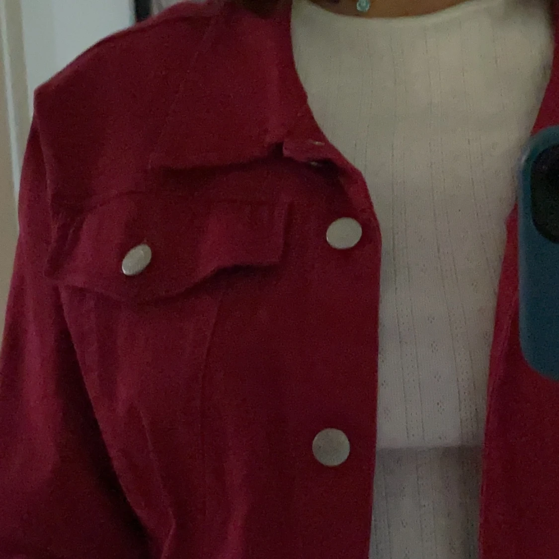 Röd höstjacka - 91