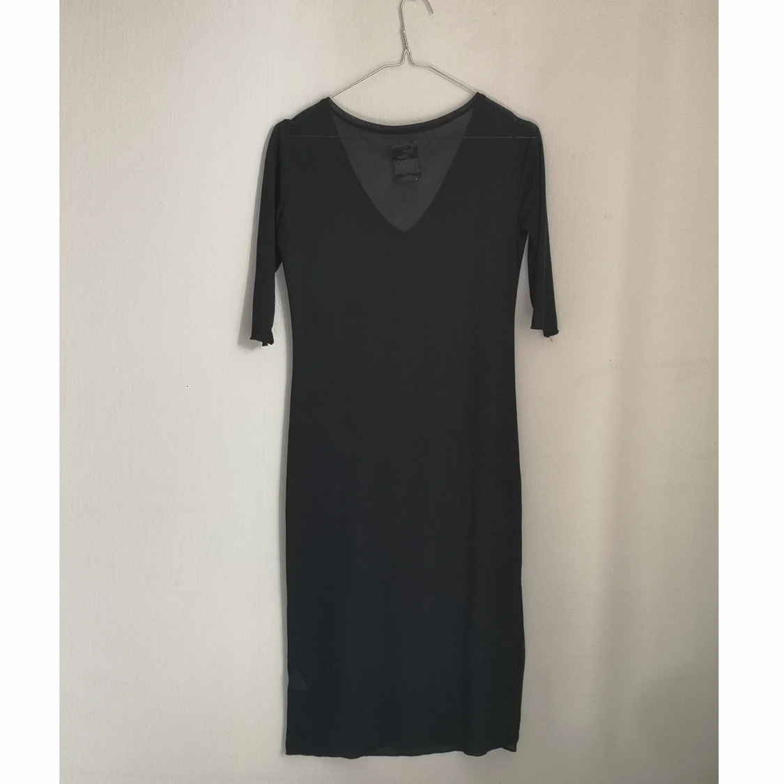 Transperant svart klänning - 90