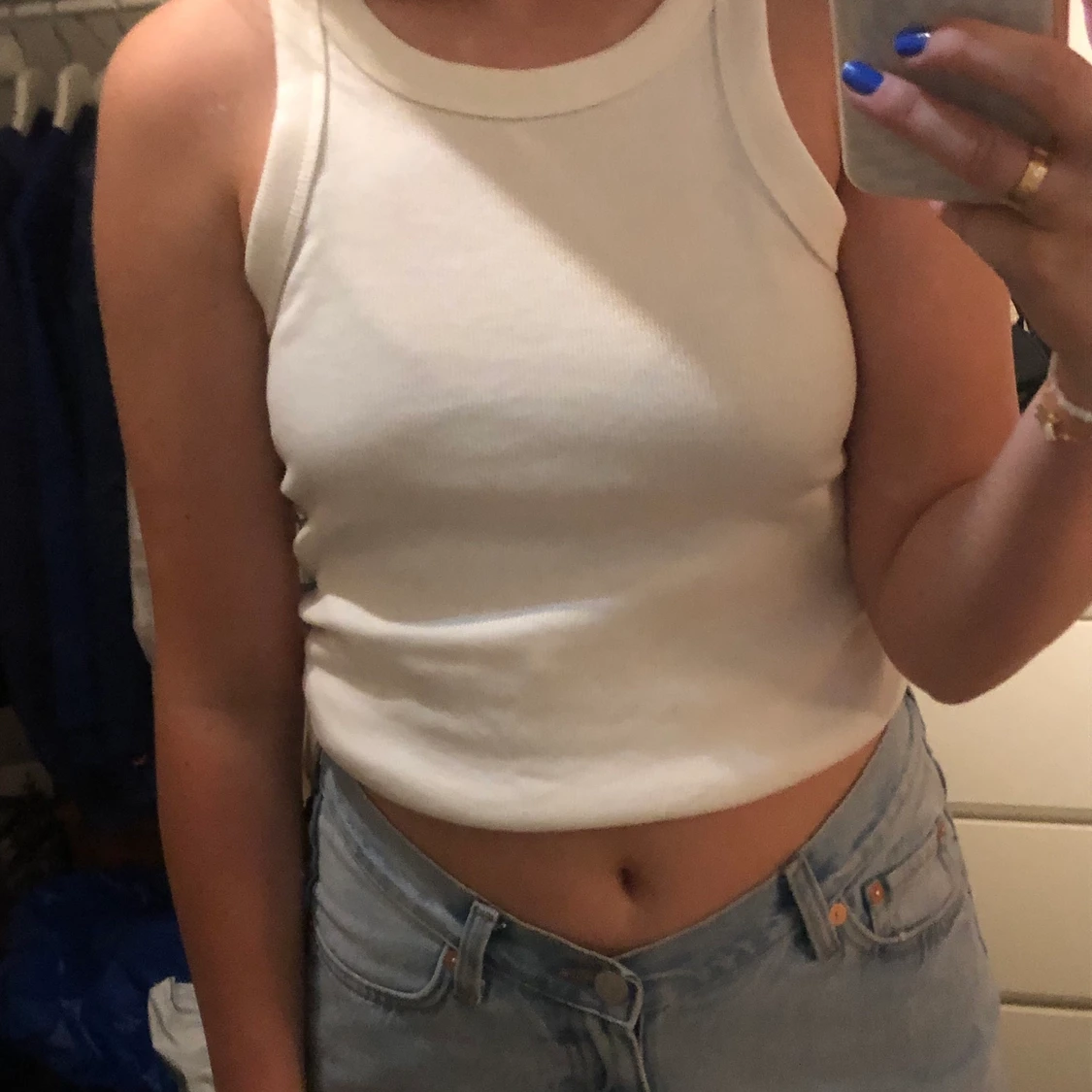 Vitt/creme vit linne - 91