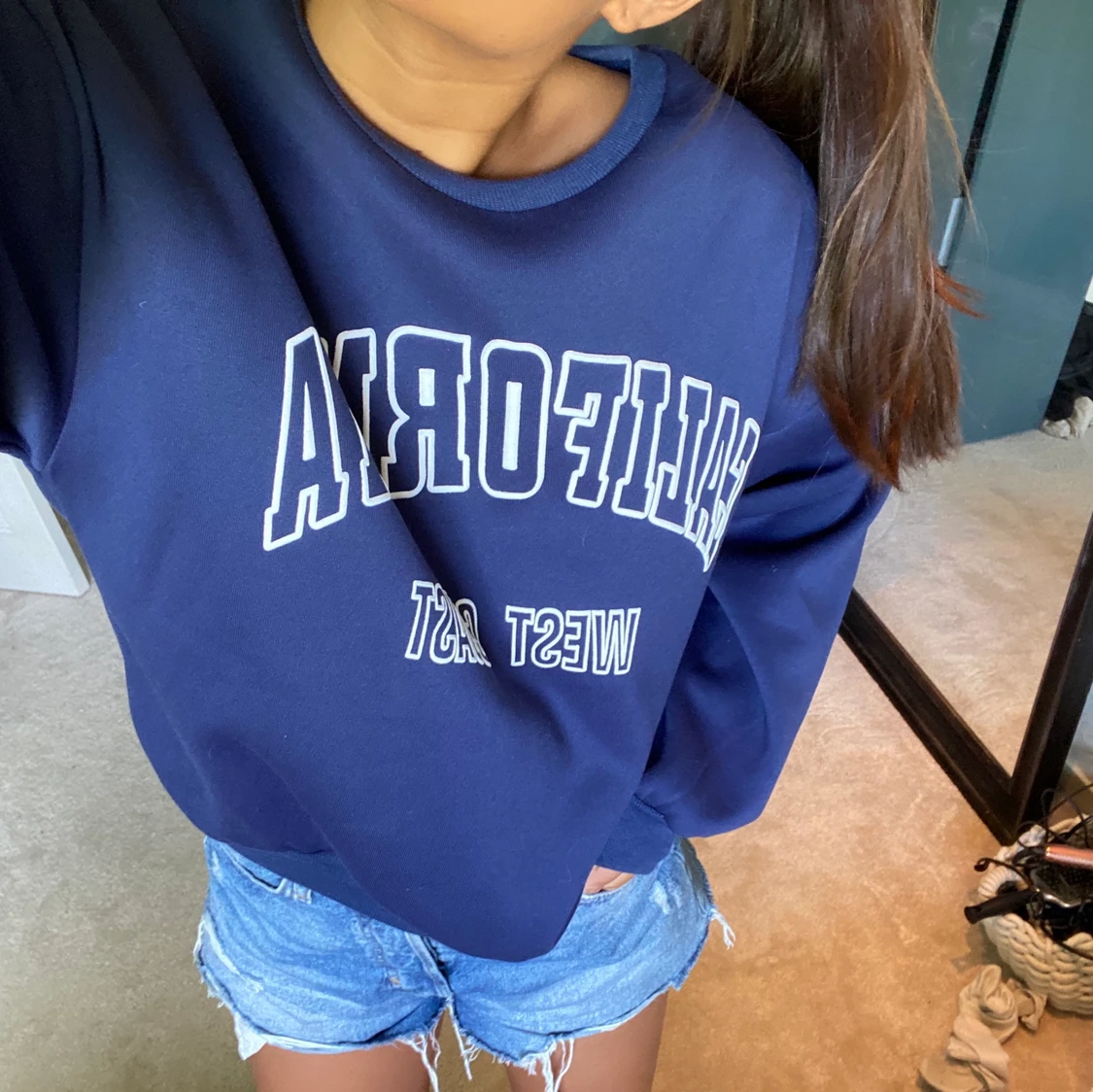 Marinblå tröja!!!  - 90