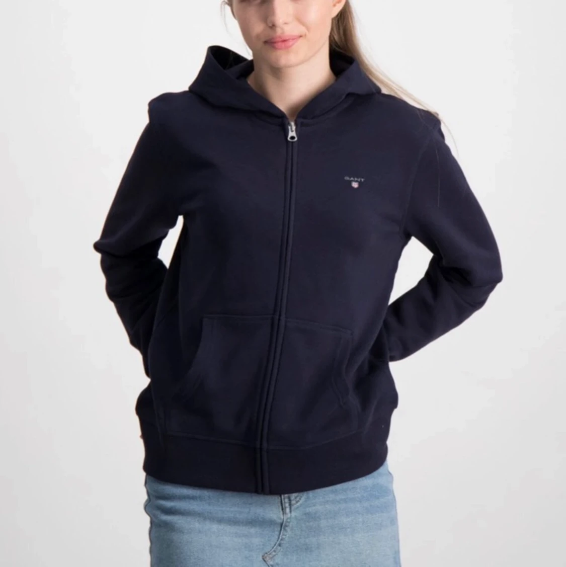 Marinblå gant hoodie