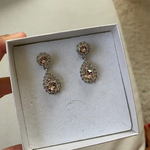 Lily and rose örhängen  - Örhängen från Lily and rose. I silver med rosa Sten. Använda 1 gång. 