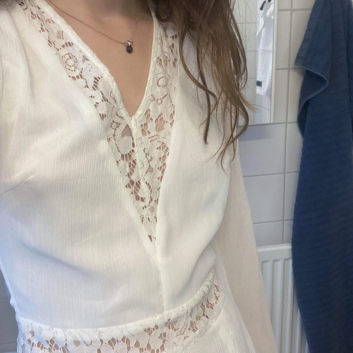 vit fin byxdress - 90