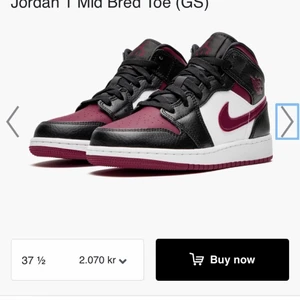 Air Jordan Mid - Använda ett fåtal gånger så de är fortarande fina och clean. Priset kan diskuteras vid snabb affär. I storlek 37,5 men passar mig so