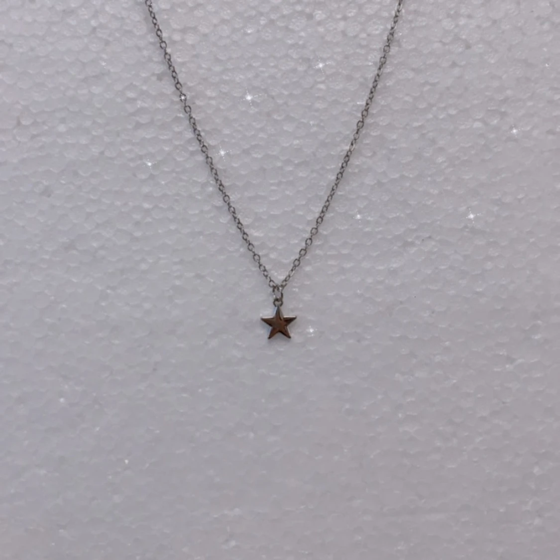 Stjärn halsband silver 