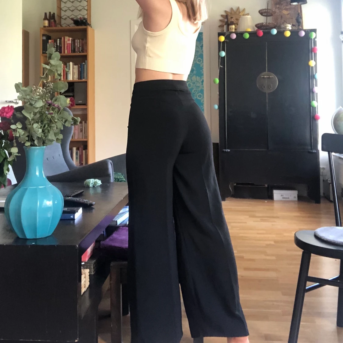 Högmidjade byxor - 90