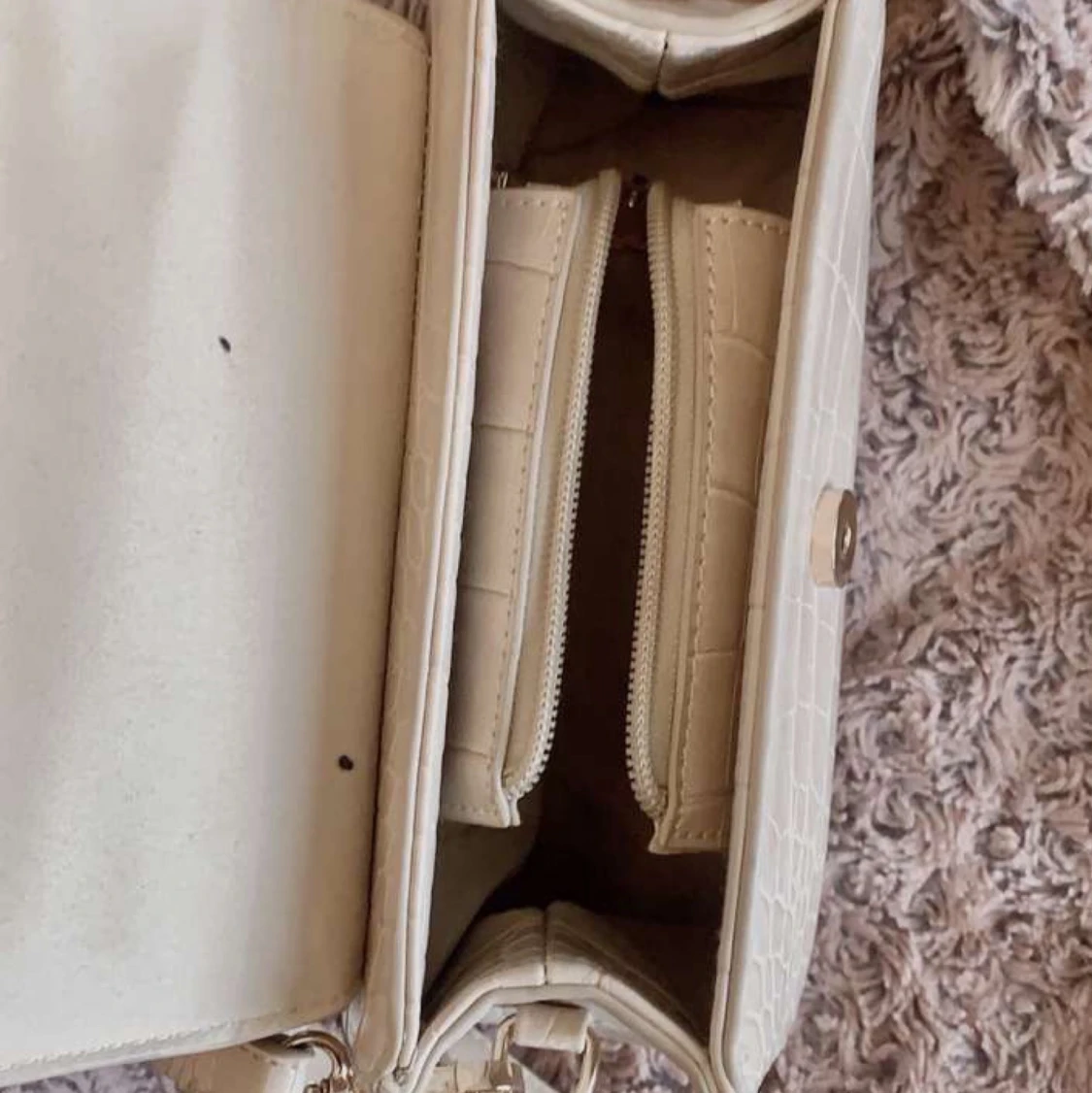 Ljus rosa/beige väska  - 90