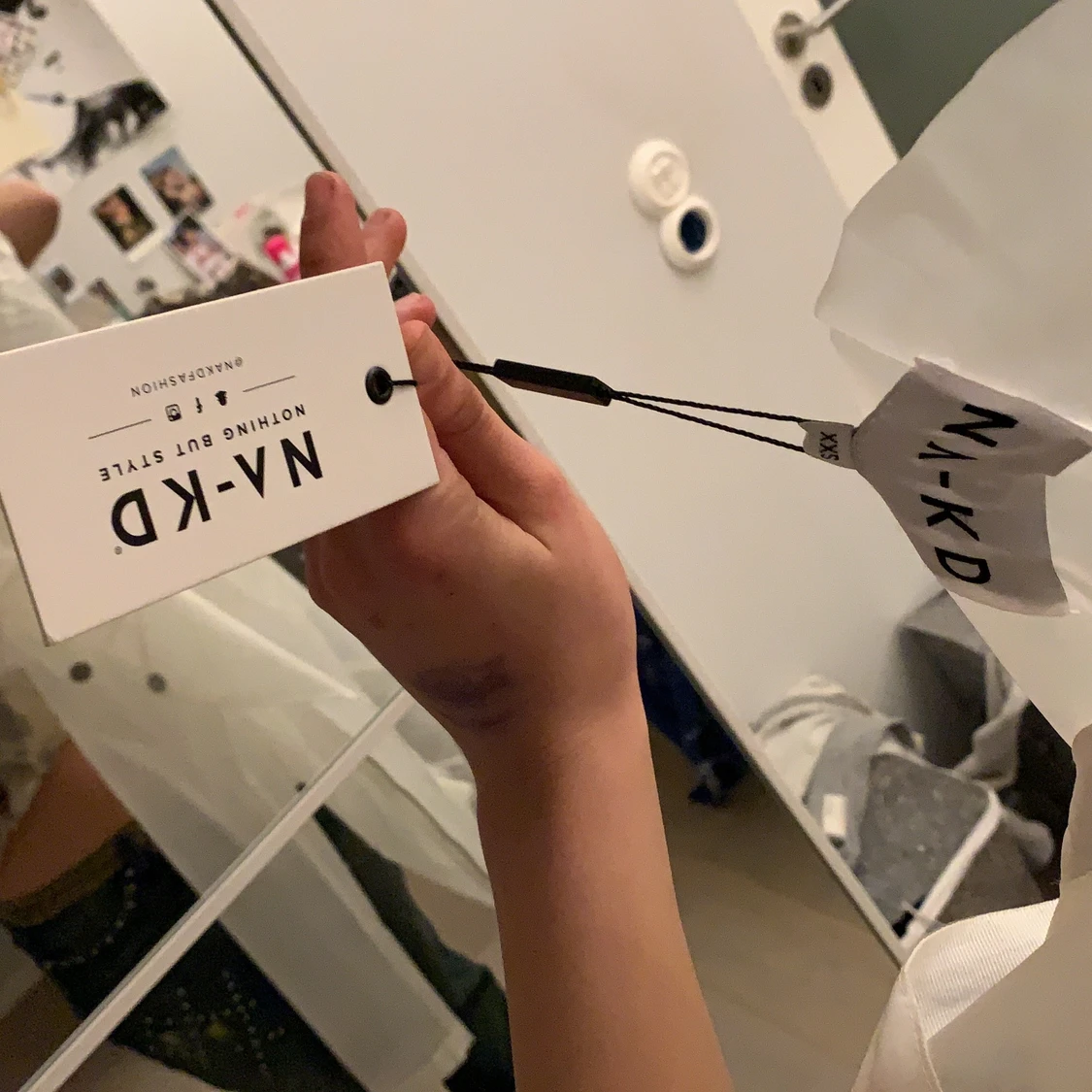 Nakd regnjacka genomskinlig / vit - 91