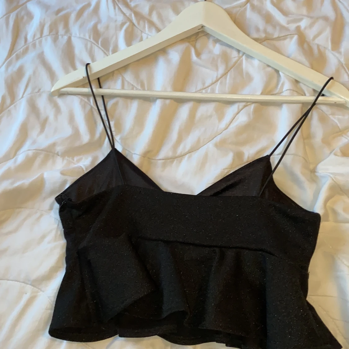 Croppat linne med dragkedja  - 90