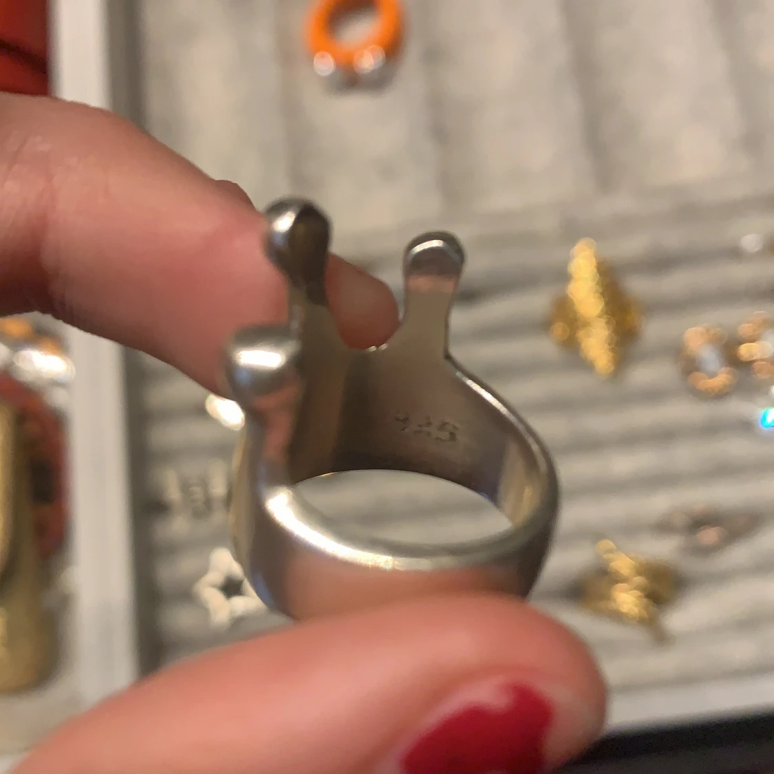 Kron ring i 925 silver  - 91