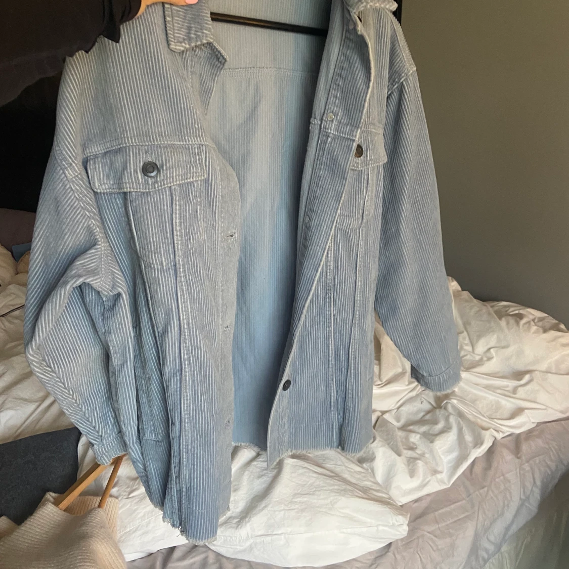 Blåa manschester jacka - 90