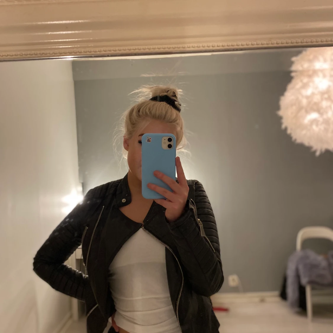 Skinnjacka från chiquelle stl 34 