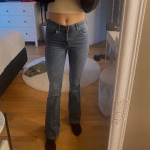 Säljer dessa utsvängda midwaist jeans från drdenim. De är i storlek S längd 32 och passar mig i längden som är 168cm. Sparsamt använda så bra skick!🤍