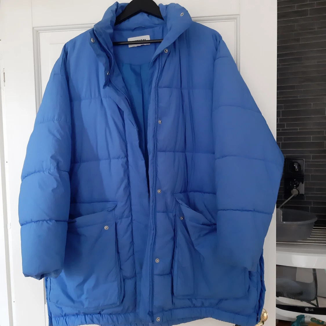 Weekday blå puffer jacka  - 90