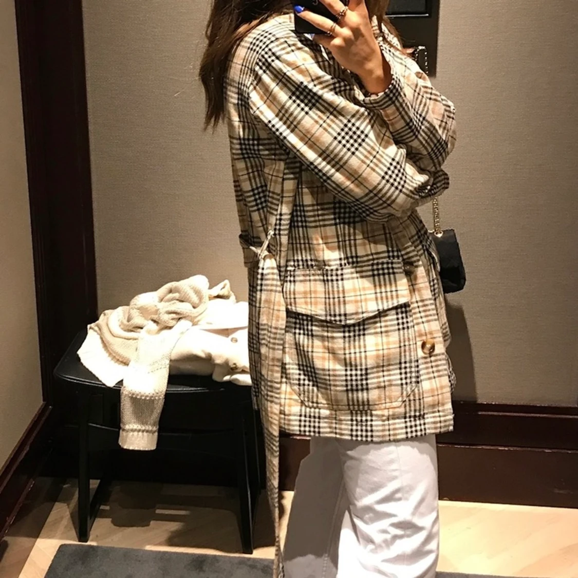 Rutig kappa/jacka - 90