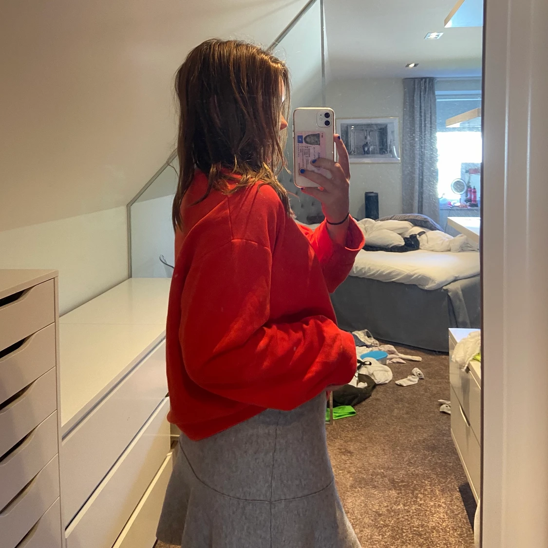 Röd sweatshirt❤️❤️ - 90