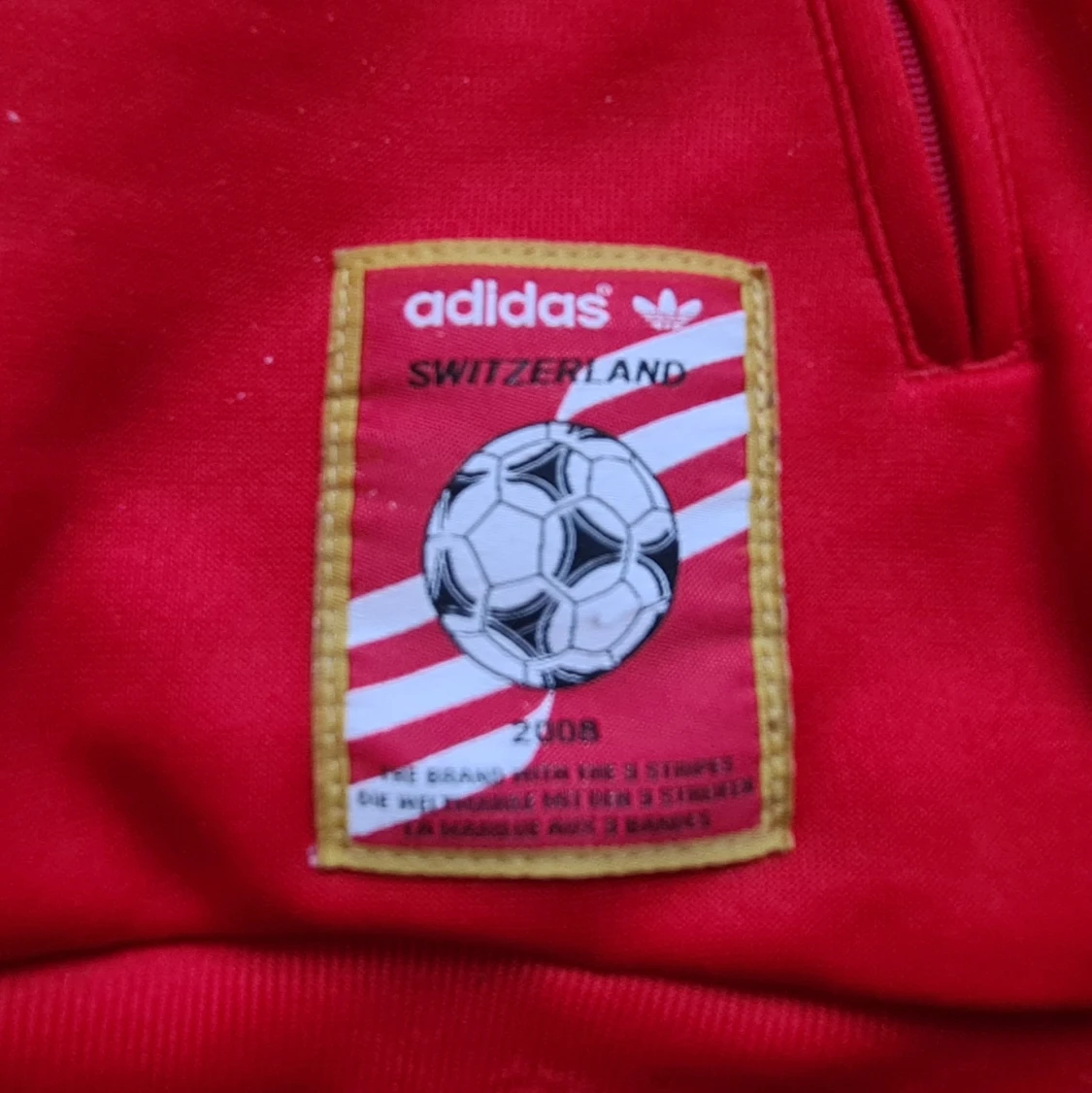 Adidas original retro Schweiz fotbollsjacka.  - 91