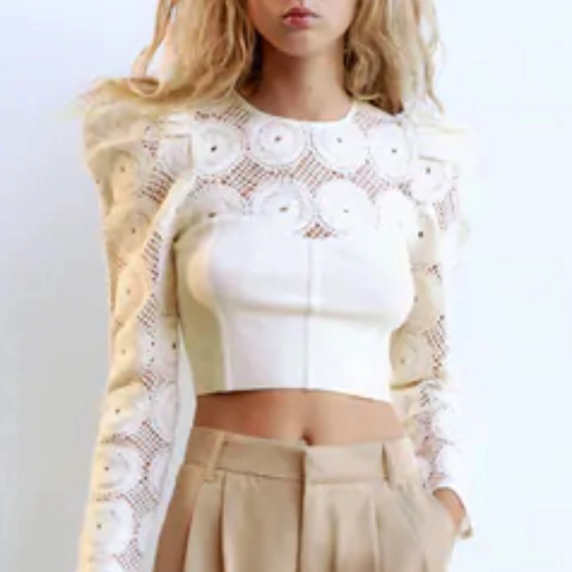 Stickad topp från zara strl S