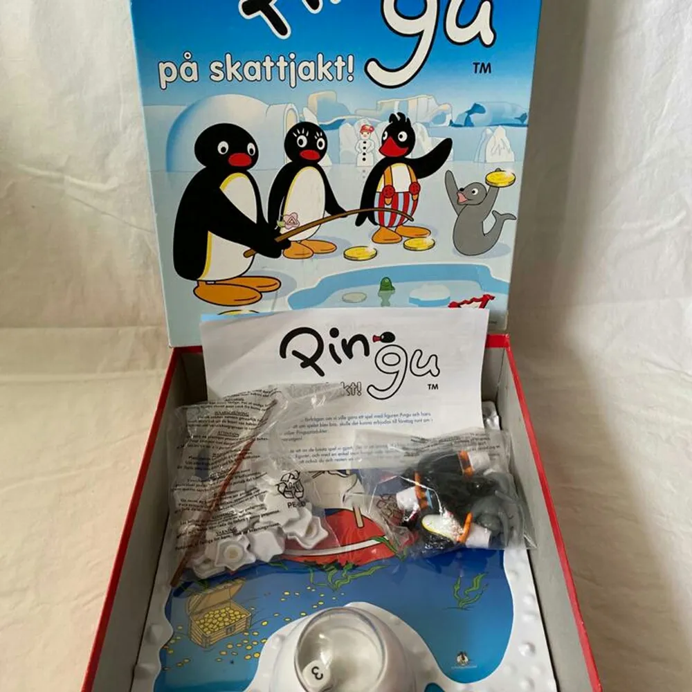 Pingu spel i bra skick! Rolig nostalgi sällskapsspel eller att ge till sitt småsyskon eller annan släkting!. Övrigt.