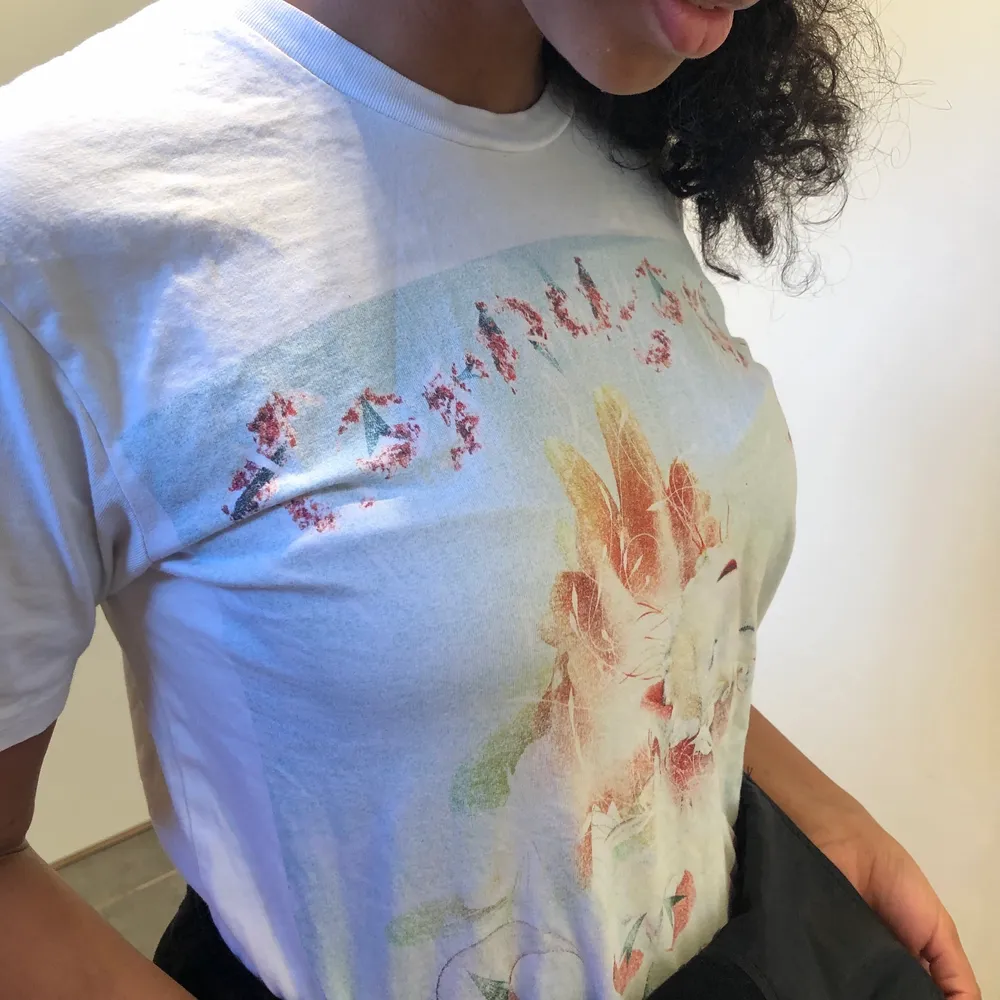 En T-shirt jag köpte på Björks konsert i globen 8 dec 2019. Fint skick och snygg modell. Säljer för att den numera är för liten.. T-shirts.