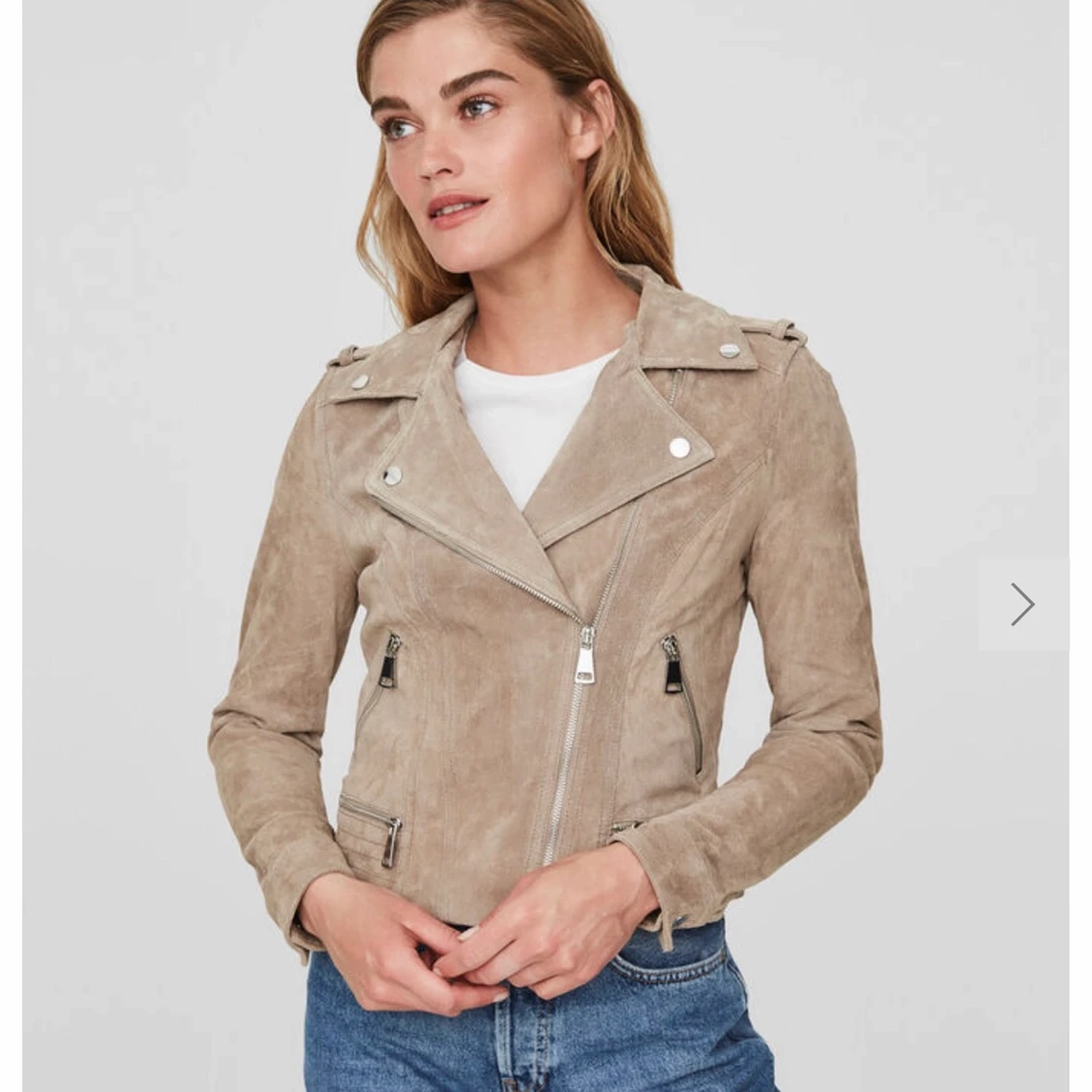 Beige Mockasydd jacka  - 90