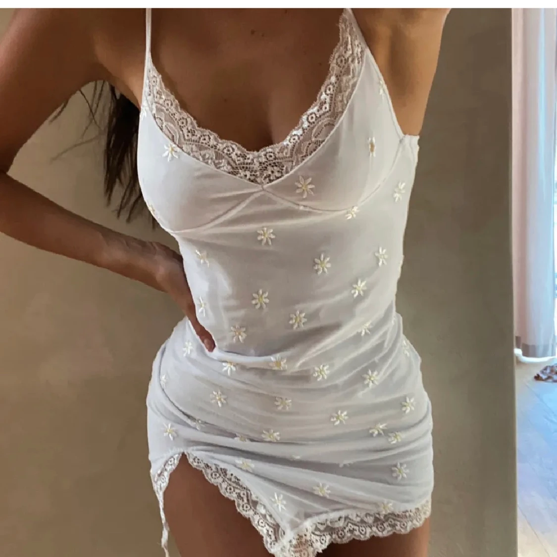 Blommig klänning  - 90