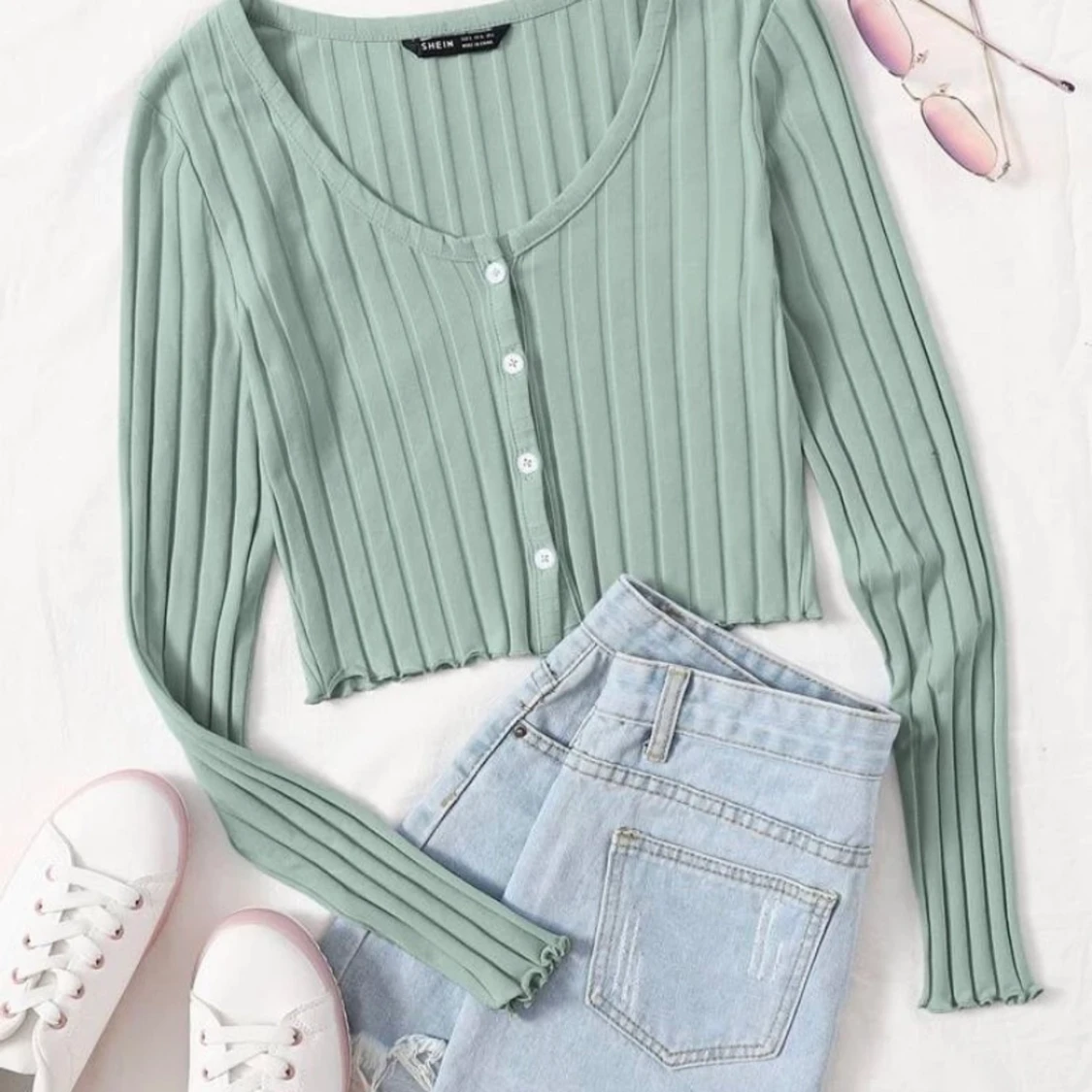 Ljusgrön tröja från Shein