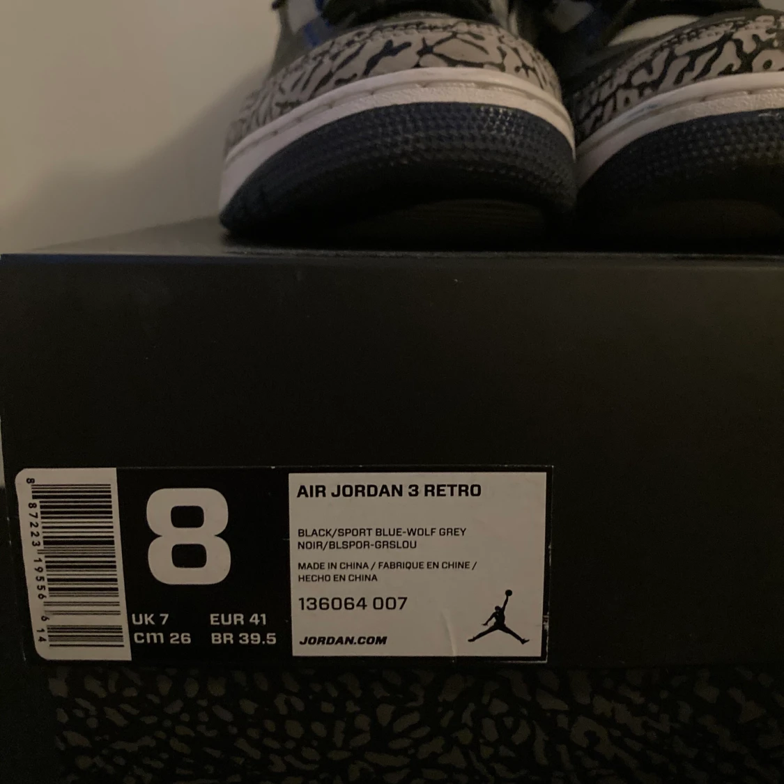 Jordan 3 sport blue  - 91