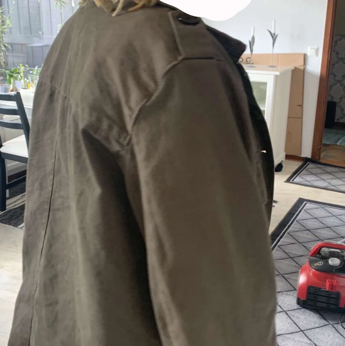 Jätte fin jacka i militärgrön  - 90