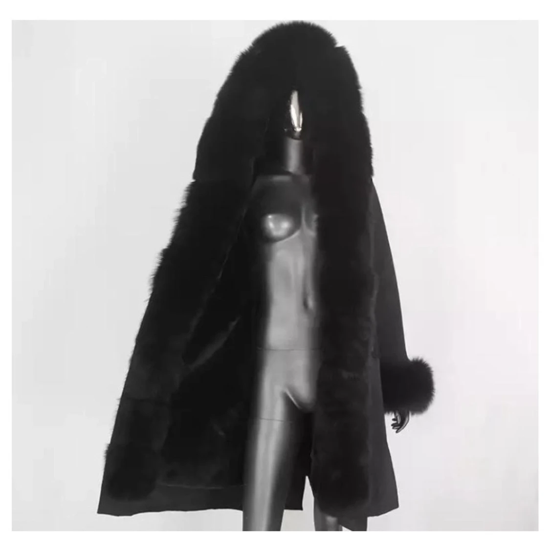 Pälsparka extra lång - 90