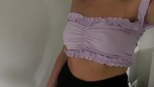 Lila sommartopp  - Jättefin topp i en pastellila färg. Aldrig använd. Strl M men sitter som en S