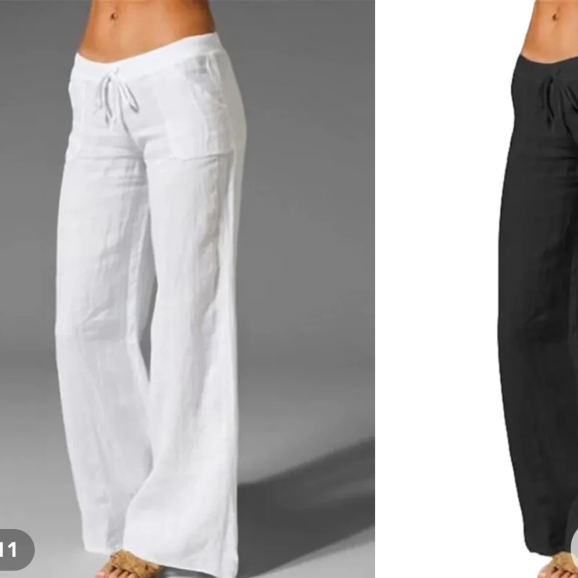 Vita linnebyxor  - 91