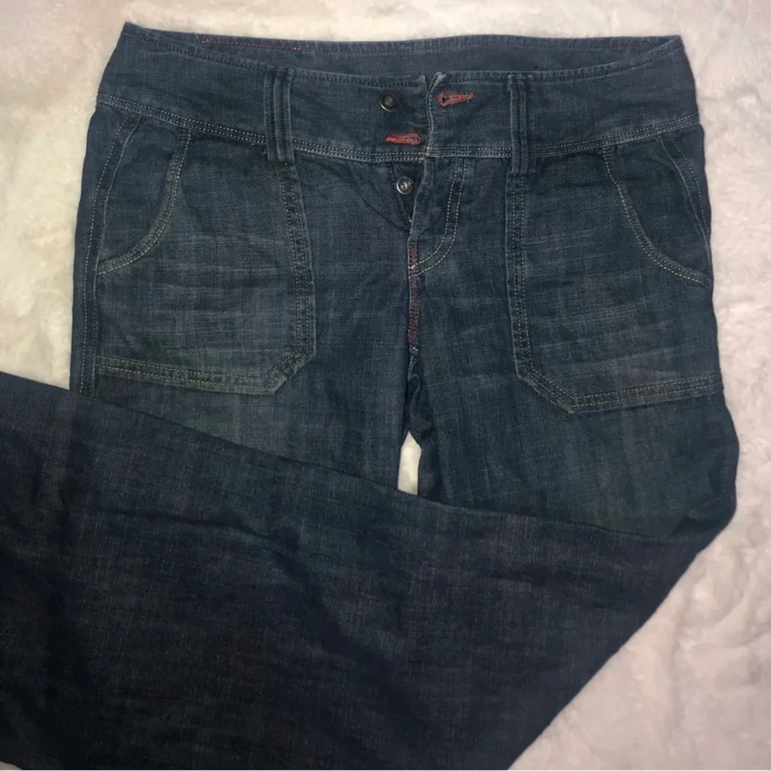 lågmidjade jeans  - 90