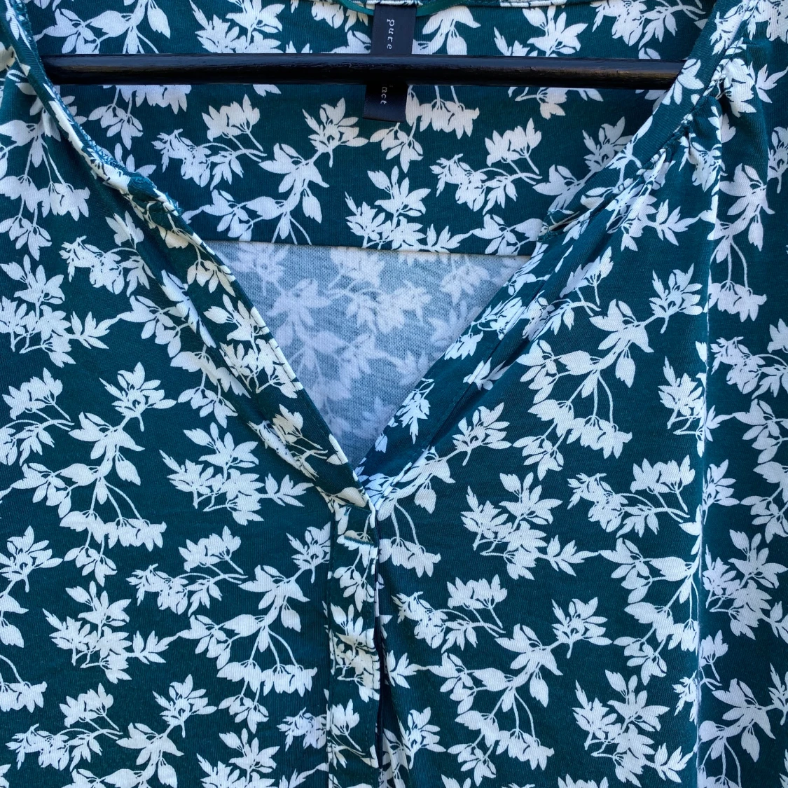 Grönblommig blus - 90