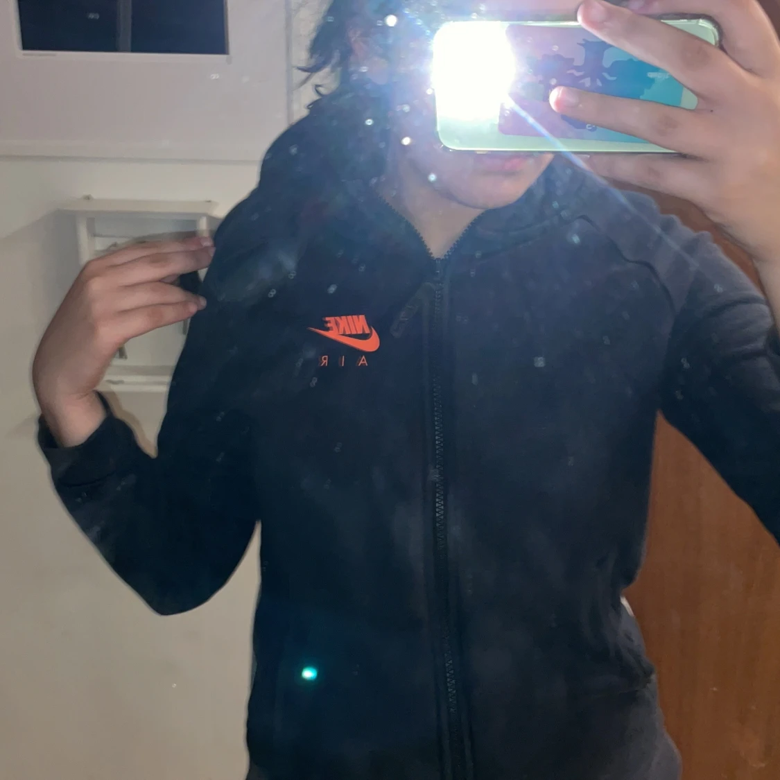 Svart/grå Nike kofta