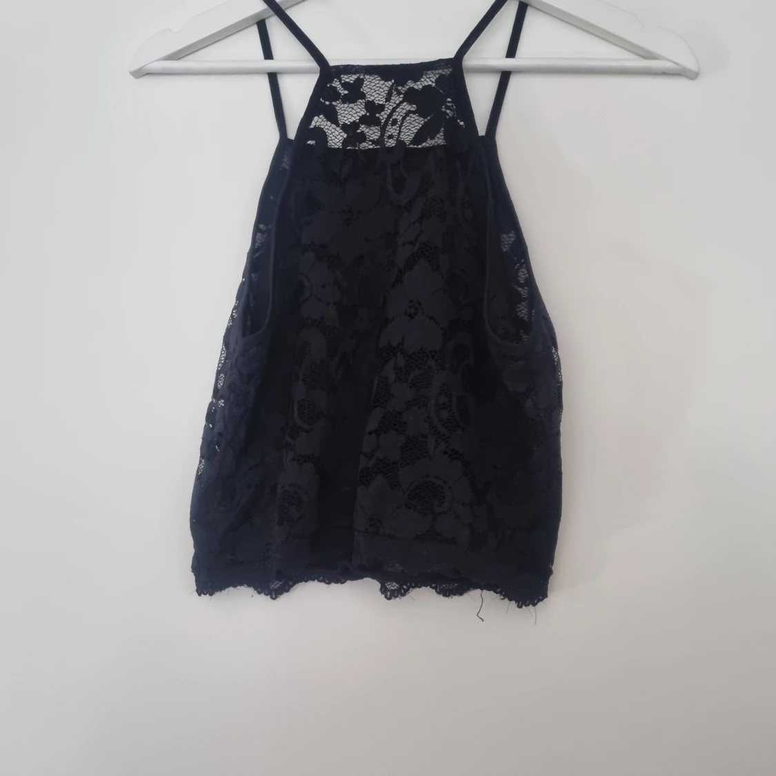 Svart spets magtröja M - 90