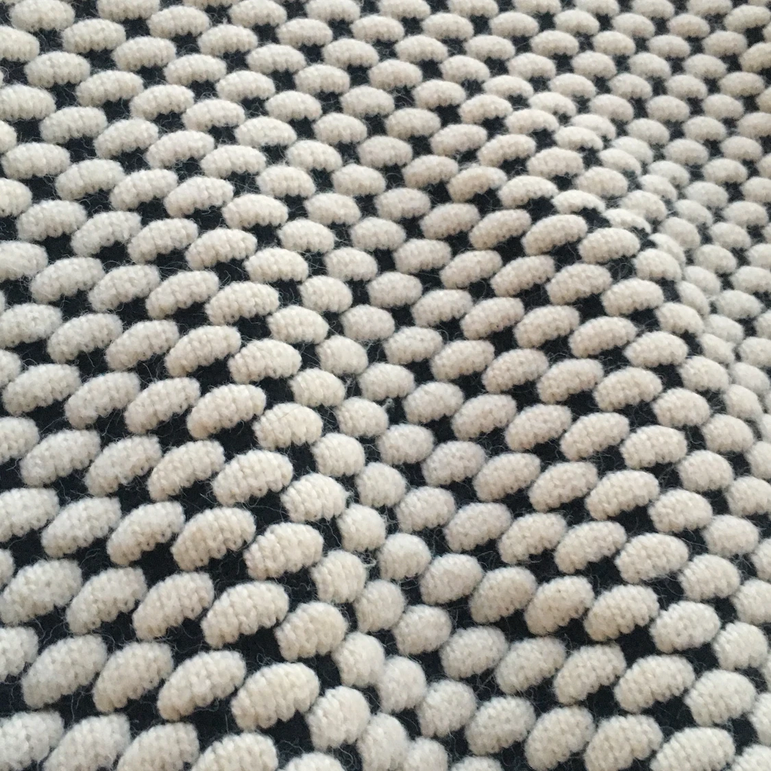  Vit,svart Stickad tjocktröja  - 91