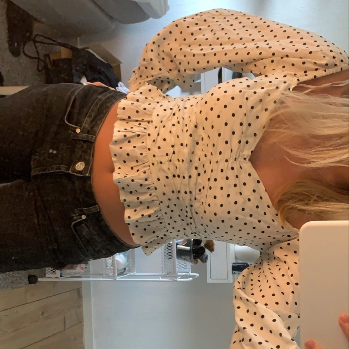 Så fin prickig topp - 91