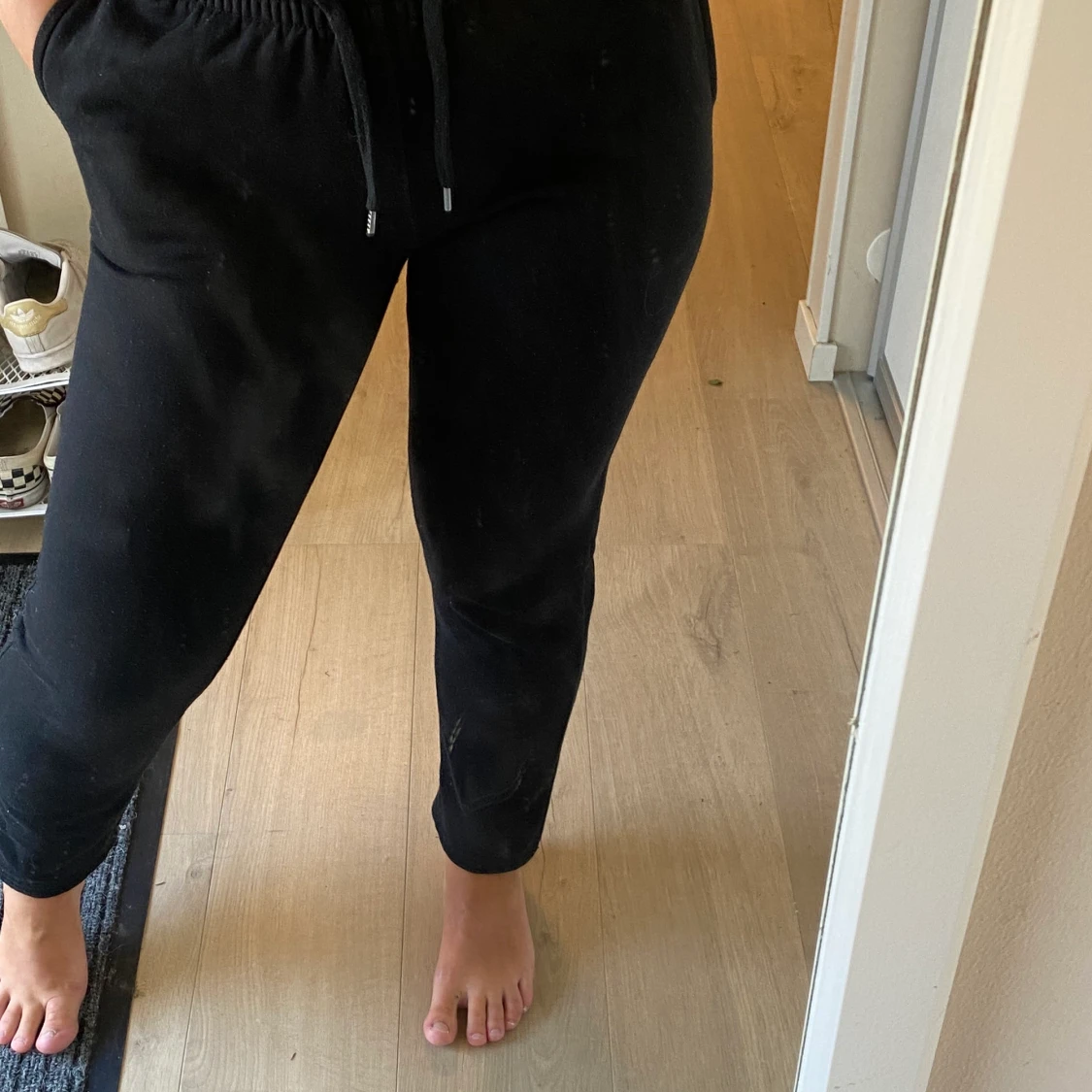 Svarta mjukisbyxor i strl M - 90
